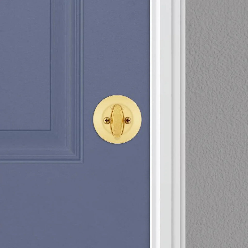 Kwikset 660 3      Security Single-Cylinder Deadbolt, Polished Brass - Quantity 1