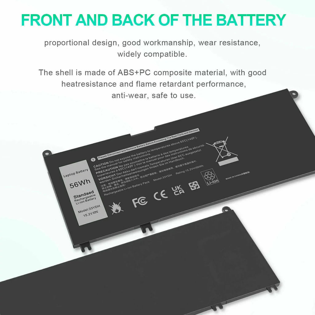 33YDH Laptop Battery For Dell Latitude 3380 3590 3580 3480 3490