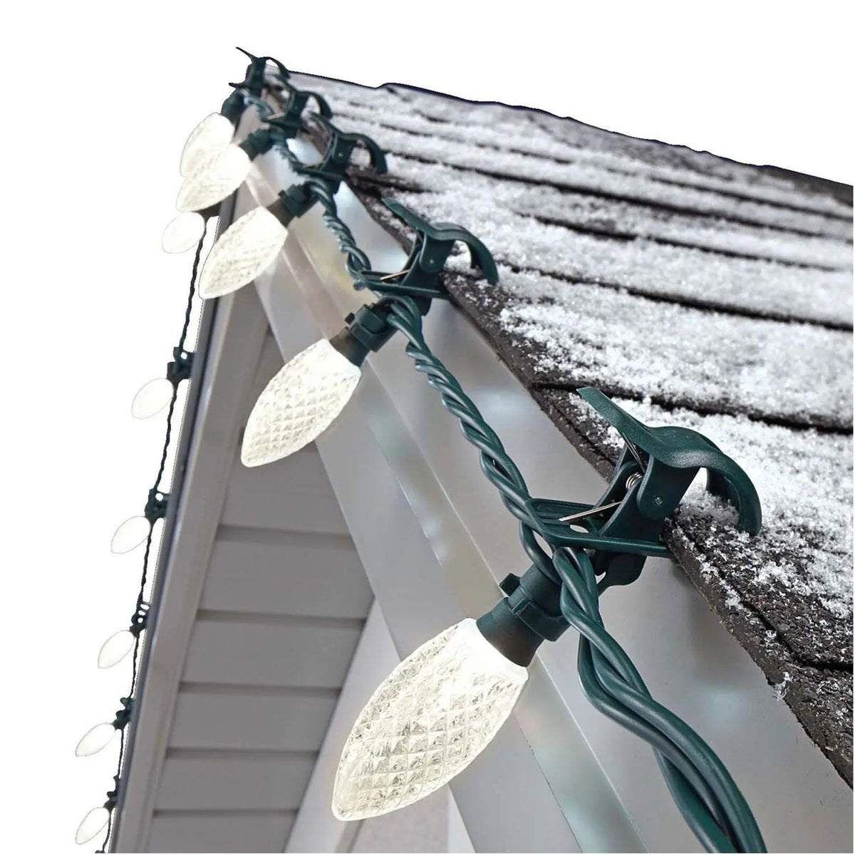 Quick Clip   100 Warm Bulbs Christmas String Lights (3 Pack)
