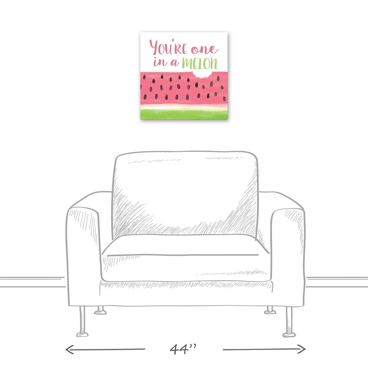 Creative Products One in  Melon 16x16 Canvas Wall Art