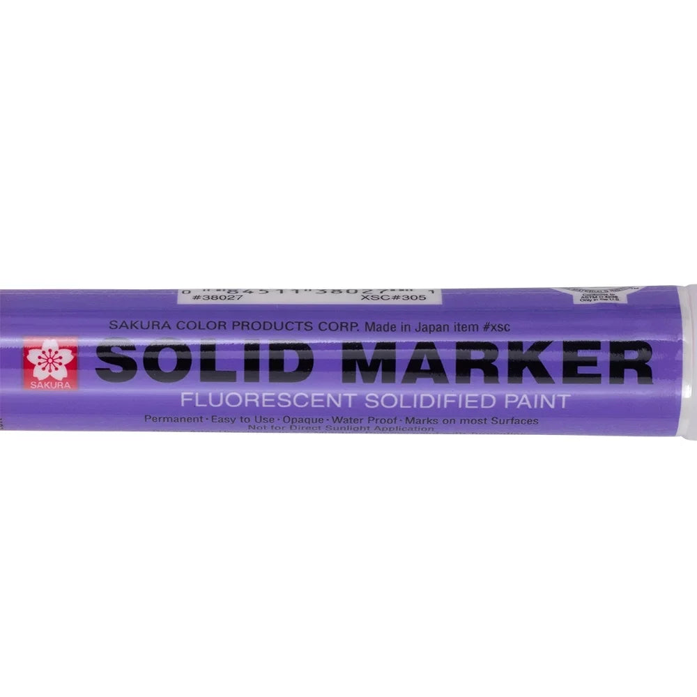 Sakura Fluorescent Pink Solid Paint Markers 12 Piece Set Dozen Auto Art Car Dealer Twist Up for Indoor & Outdoor Various Surfaces 14F-392F