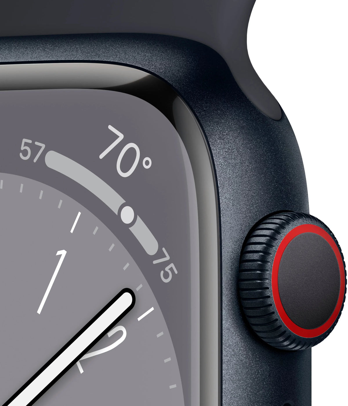 Restored Apple Watch Gen 8 Series 8 Cell 41mm Midnight Aluminum Midnight Sport Band / (Refurbished)