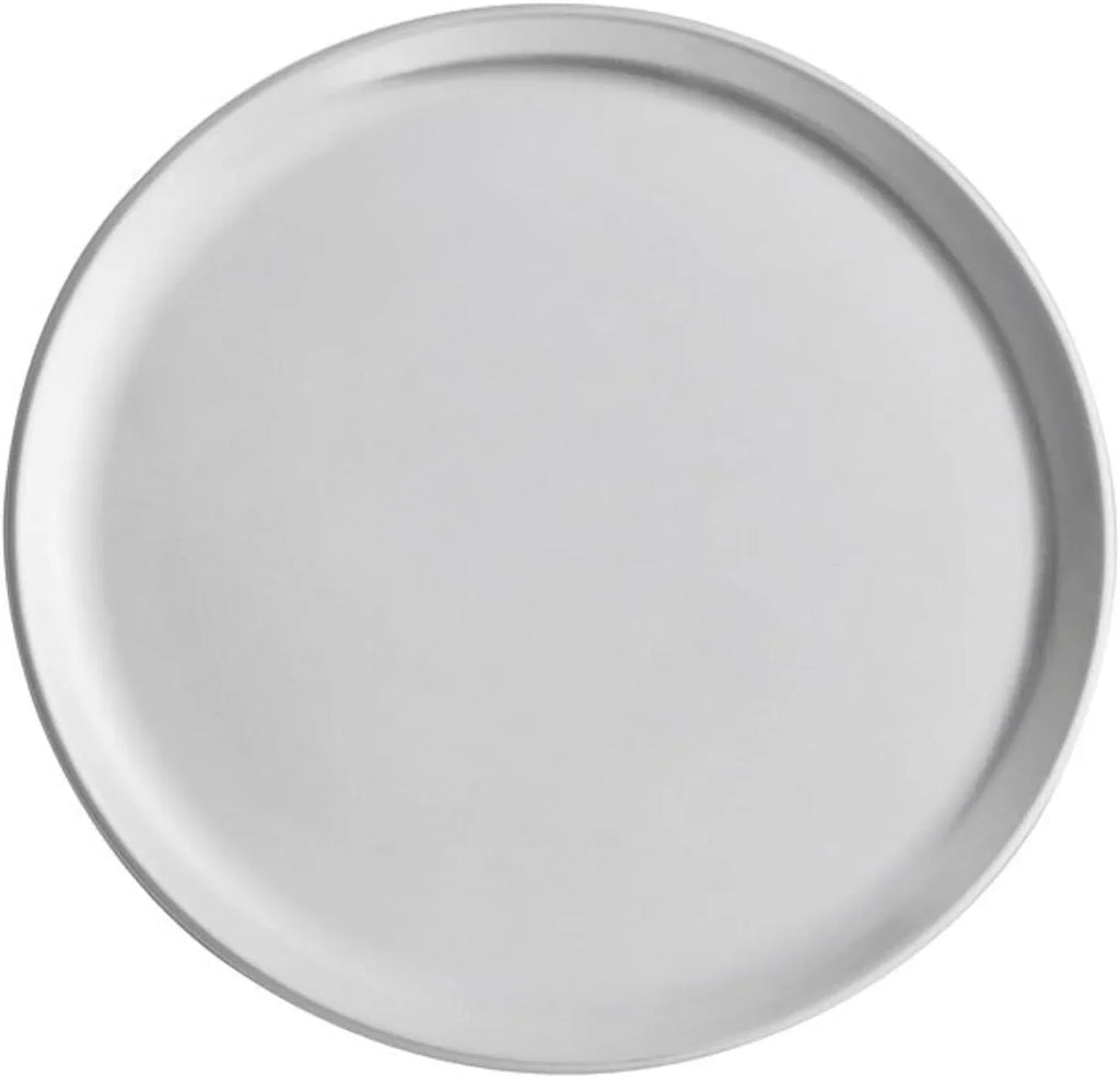 TrueCraftware- Set of 6 Aluminum 9” Pizza Tray Pan Coupe Style - Bakeware Round Pizza Pan Pizza Tray Baking Tray Round Baking Tray for Home Kitchen Pizzeria & Restaurants