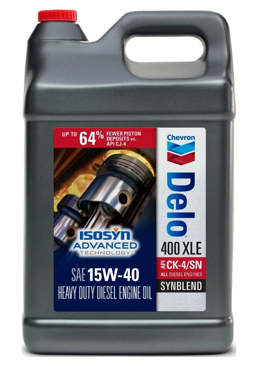 Chevron Delo 400  15W-40 Synthetic Blend Heavy Duty Diesel Motor Oil, 2.5 Gallons