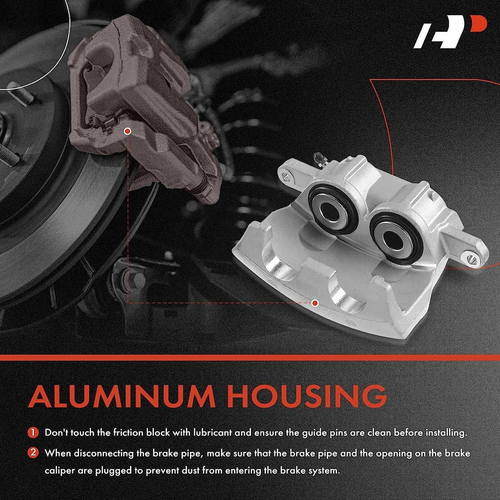 '-Premium Disc Brake Caliper Assembly Without Bracket Compatible with Select Dodge Models - / 1973-1974, / 1974 - Front Right Passenger Side