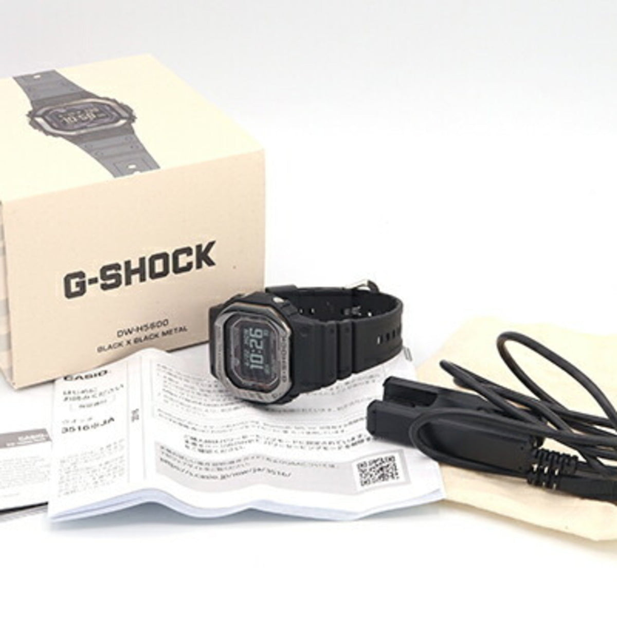 Pre-Owned Casio Men's Watch -Shock -Squad --1JR Biomass Stainless Steel Women's Square - 5600  -   (Good)