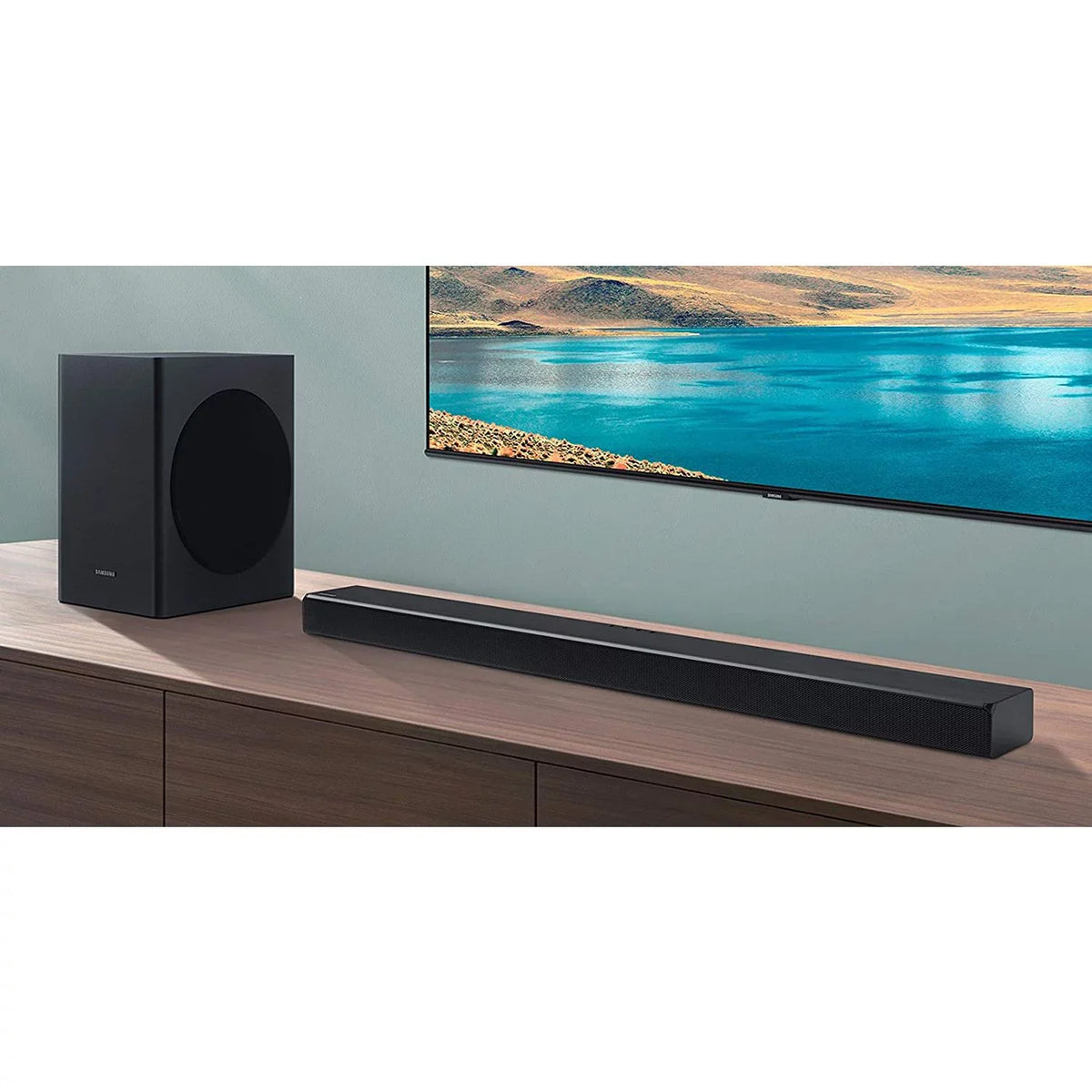 Restored Samsung  Soundbar with Dolby Audio and  Virtual: 3D Surround Sound (Refurbished)