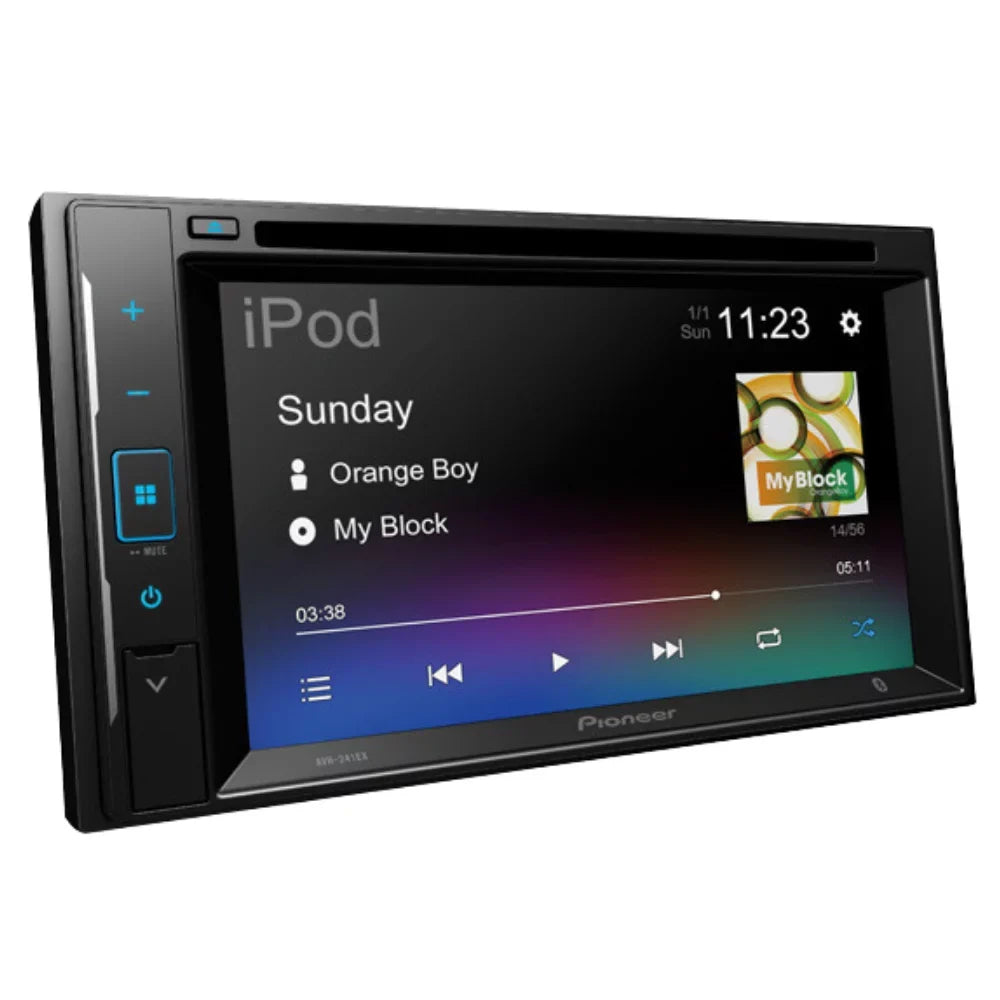 Bundle with Pioneer Multimedia  Car Stereo and Installation Kit - for 2001-2005 Pontiac Grand  / Bluetooth Touchscreen, Backup Camera, Double Din Mounting Dash Kit