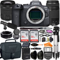 Canon   Mirrorless Digital Camera with  24-105mm  + 75-300mm Lens + Mount Adapter + 2 Pack SanDisk 32GB + ZeeTech Accessory