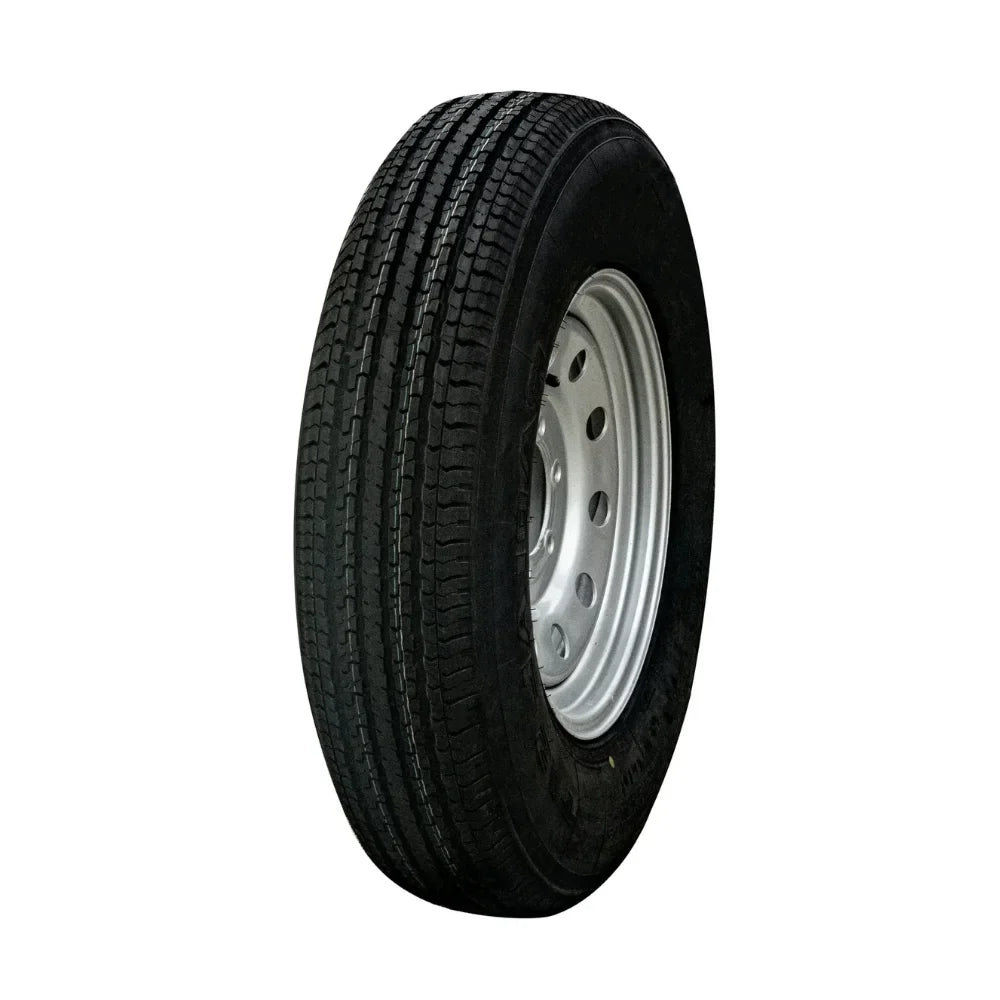 Container Nut  Wheels 6-Lug  Wheels Shipping Container Wheels + Trailer Tires + Shipping Container Jack Lug Combo, Made in , 5-Piece Bundle