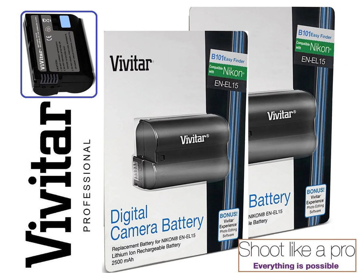 2-Pcs Hi Capacity - Battery For Nikon