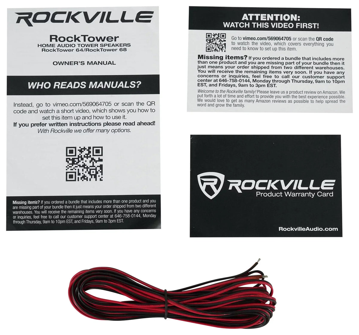 Rockville BluTube  Bluetooth Tube Amplifier/Home Receiver + (2) Tower Speakers