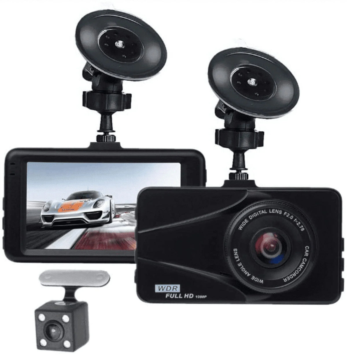 Plus  Dash Cam For Infiniti Dual Travel Recorder Full  3"  Screen 170° Wide Angle, , -Sensor, Loop Recording Motion Detection Excellent Video Images