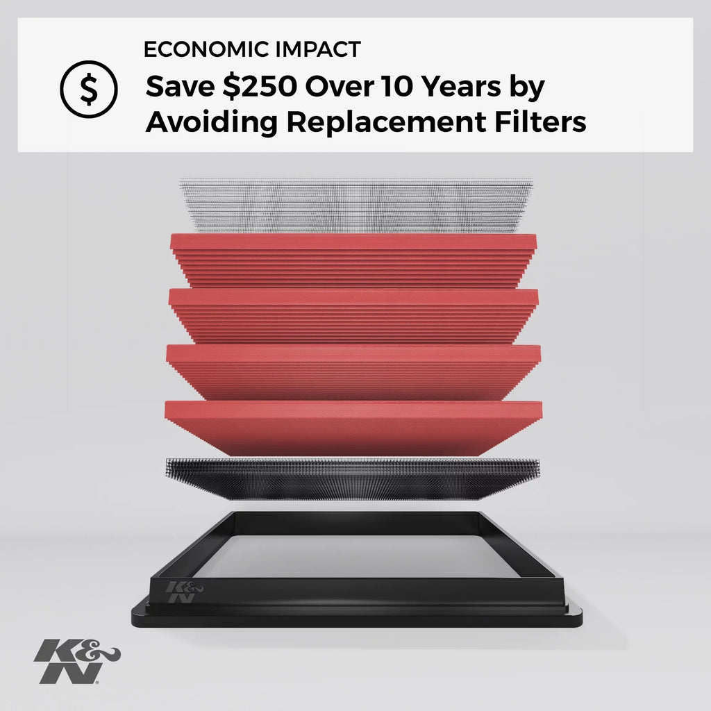 & Engine Air Filter: Washable, Replacement Filter: 2010-2019 Toyota/Lexus/Mitsubihi /, 33-2435