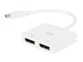 Monoprice - to Dual 4K DisplayPort Adapter (Dual 4K@60Hz) Compatible with Thunderbolt 3 Devices with Windows and MacOS