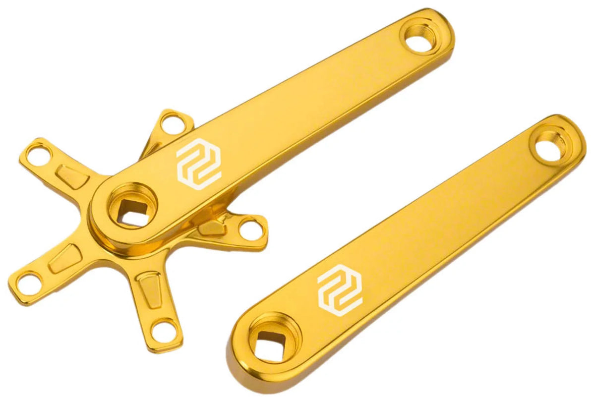 Promax -1 Crank Arm Set - 150mm, Square Taper  Spindle Interface, 110mm , Gold