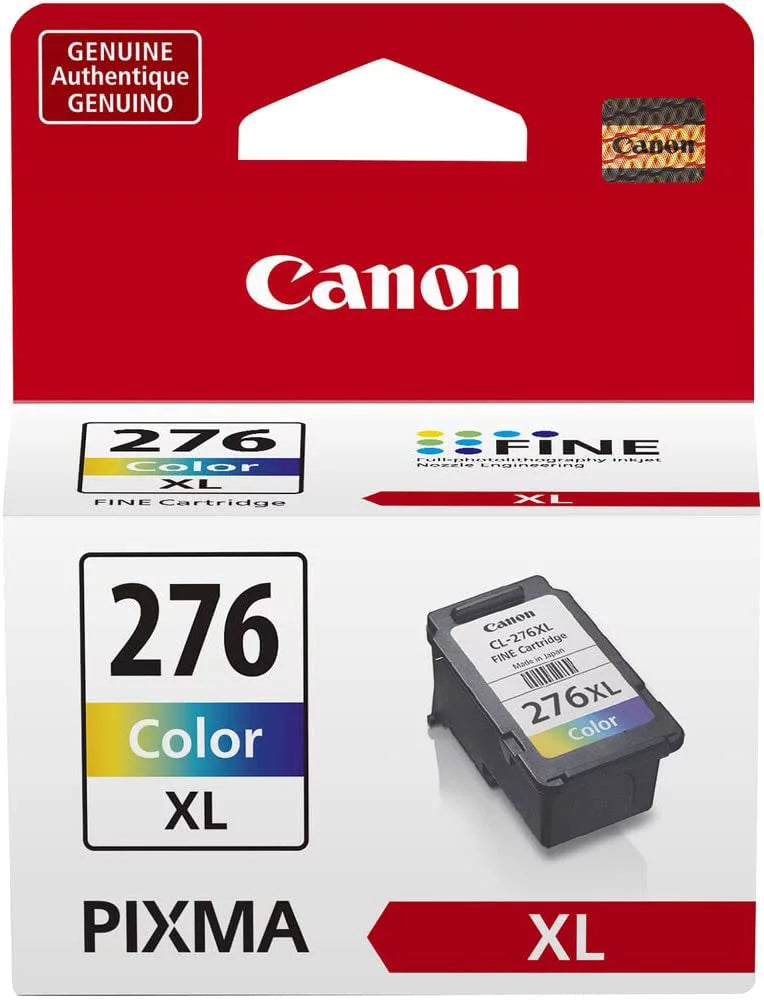 Canon -275  Black (4981C001) and Canon -276  Color High Capacity Ink Cartridges (4987C001) - Retail Packaging