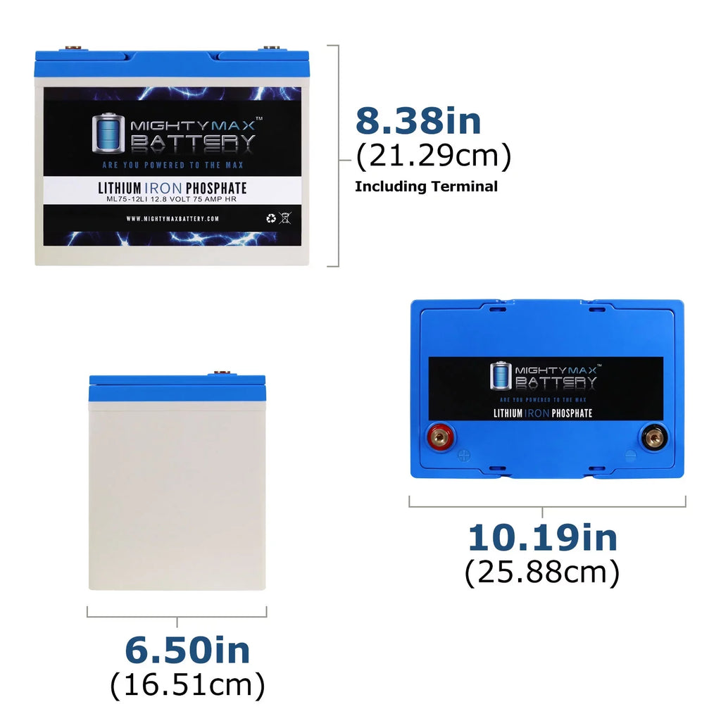 12V 75AH Lithium Battery Replacement for Quantum -4000