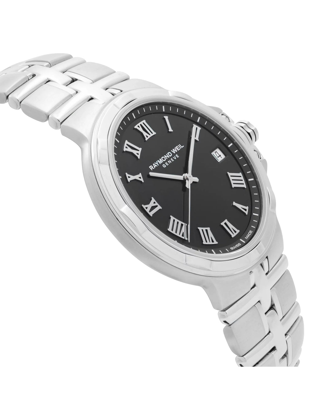 Raymond Weil Parsifal Stainless Steel Black Dial Quartz Mens Watch 5580--00208