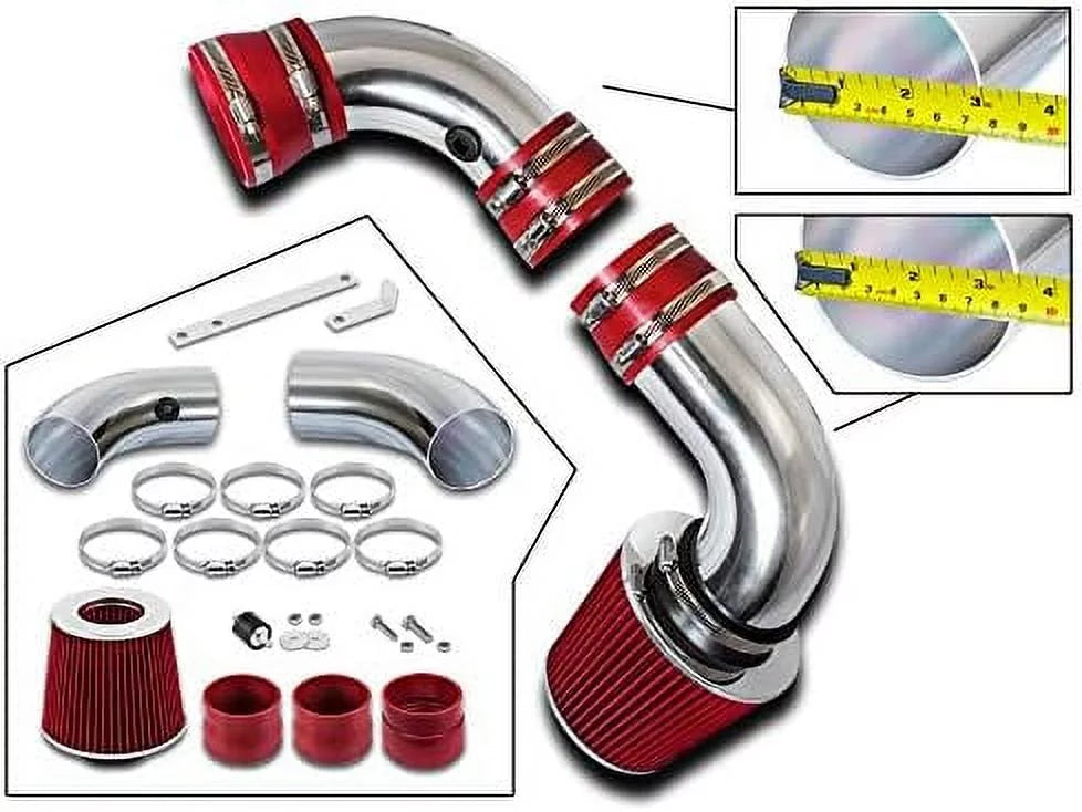 Rtunes Racing Cold Air Intake Kit + Filter Combo  Compatible For 96-05 Chevy  / Blazer 4.3L / 96-05  Sonoma/Jimmy 4.3L / 97-00 Isuzu Hombre / 96-01 Oldsmobile Bravada 4.3L
