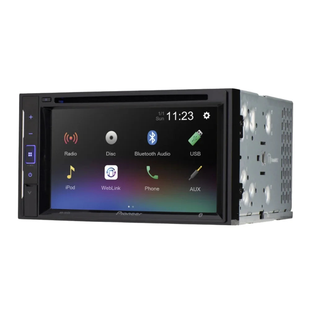 Bundle with Pioneer Multimedia  Car Stereo and Installation Kit - for 2001-2005 Pontiac Grand  / Bluetooth Touchscreen, Backup Camera, Double Din Mounting Dash Kit