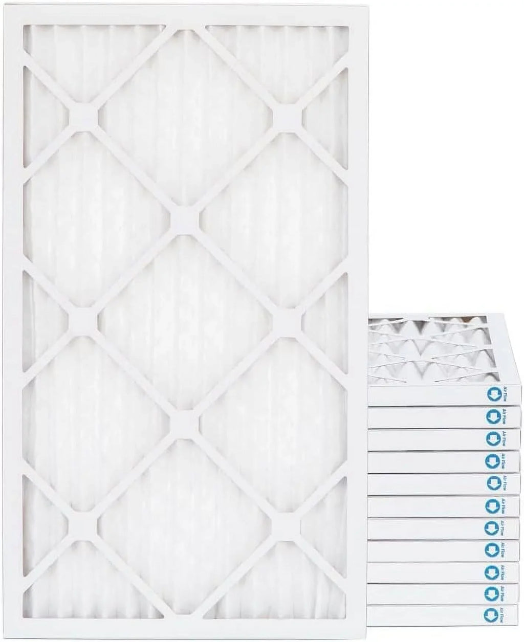 16X25x1  11,  1000 Pleated Furne 1" Air Filters By Pamlico. Case Of 12. Ext Size: 15-1/2  24-1/2  3/4