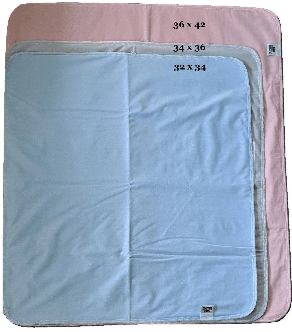 12 Pack Bed Pad Washable Incontinence Underpad - Absorbent Waterproof - Reusable Protection for Seniors Children 36 x 42 Pink