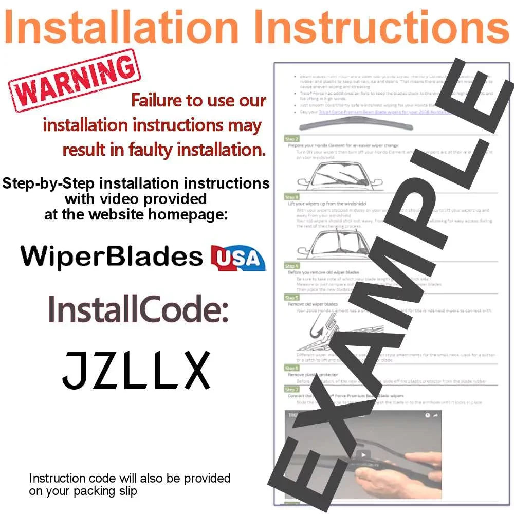 2019 Cadillac  Beam Wiper Blades Wipers  (Set of 3) w/Rear Wiper