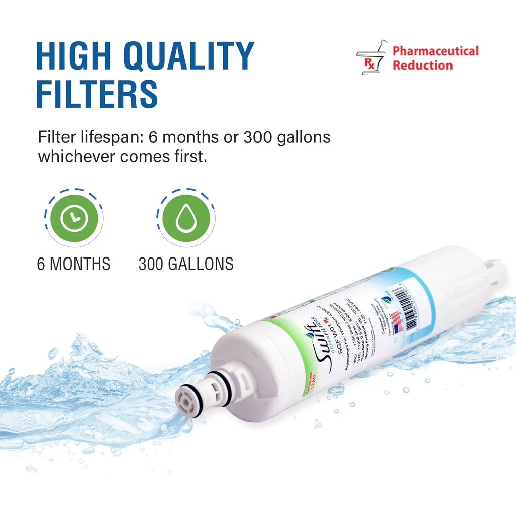 Swift Green Filters -  Replacement Whirlpool 4396508  Refrigerator Water Filter (3 Pack)