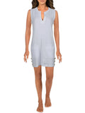 Lauren Ralph Lauren Womens Sleeveless Tunic Dress Swim Cover-Up White