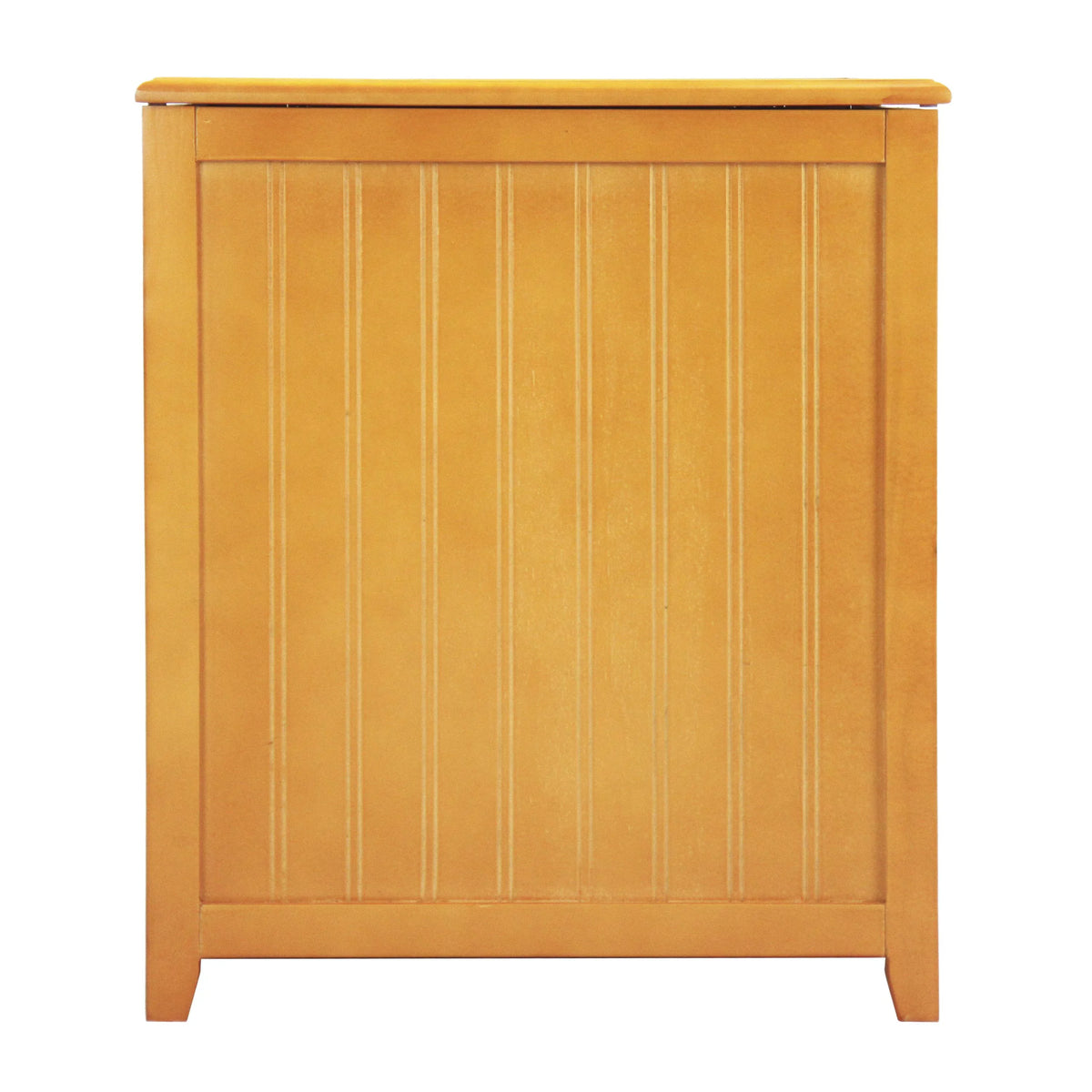 Oceanstar Natural Finished Rectangular Laundry Wood Hamper with Interior Bag