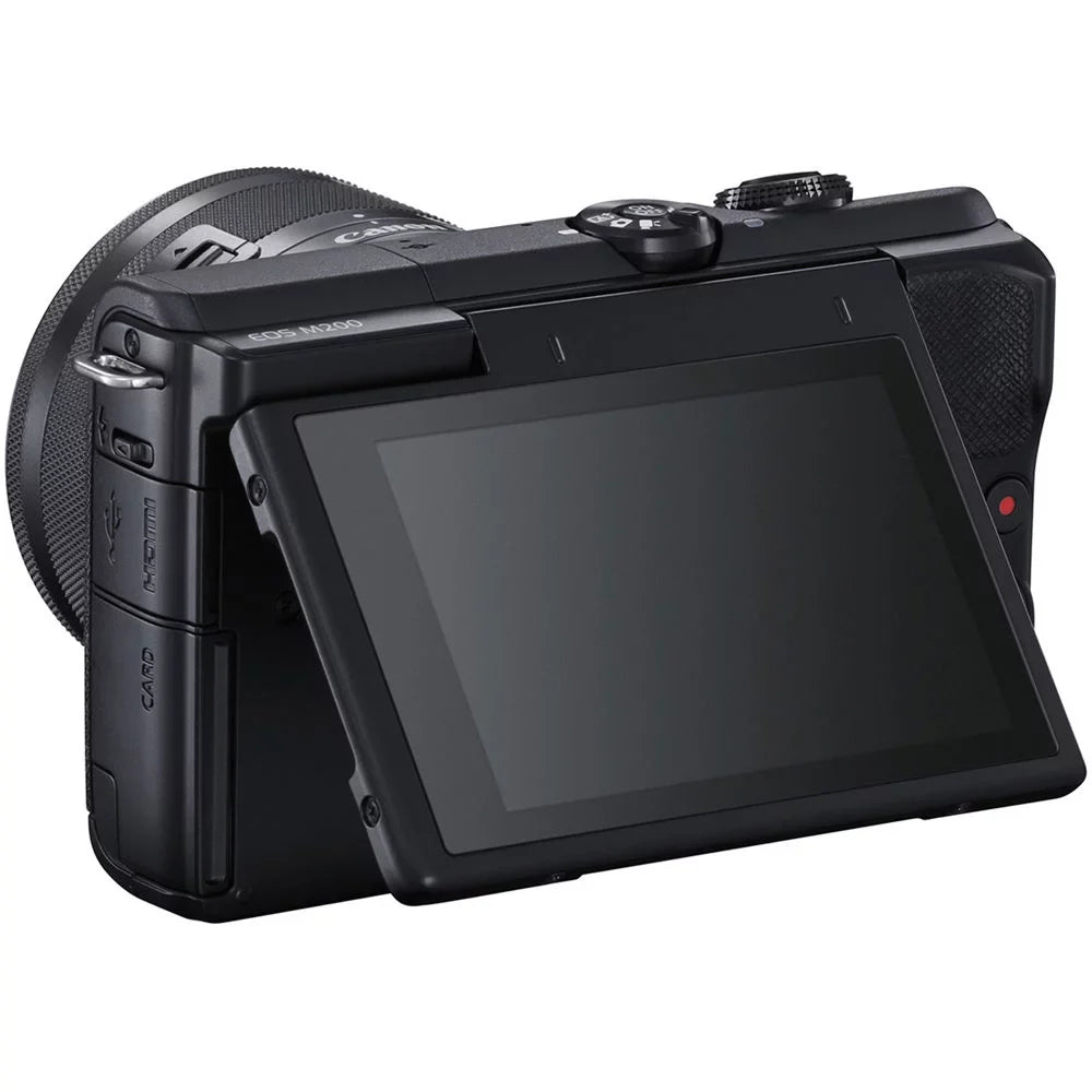 Ultimaxx Deluxe Canon   Mirrorless Camera w/ 15-45mm f/3.5-6.3   Lens Bundle - Includes: 64GB Ultra Memory Card, Digital Flash with Bracket & Much More
