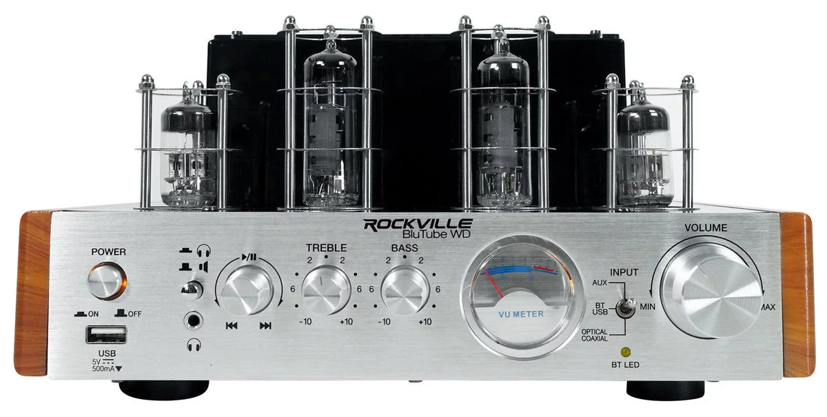 Rockville BluTube  Bluetooth Tube Amplifier/Home Receiver + (2) Tower Speakers