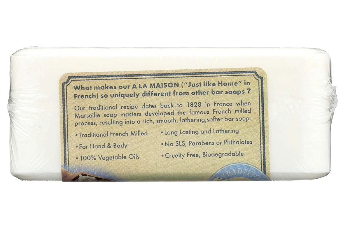 La Maison Traditional French Milled Ultra Moistu rizing Bar So ap, Fresh Sea Salt - 8.8 Oz, 6 Pack