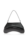 Women's Black Solid Single Strap Shoulder Bag