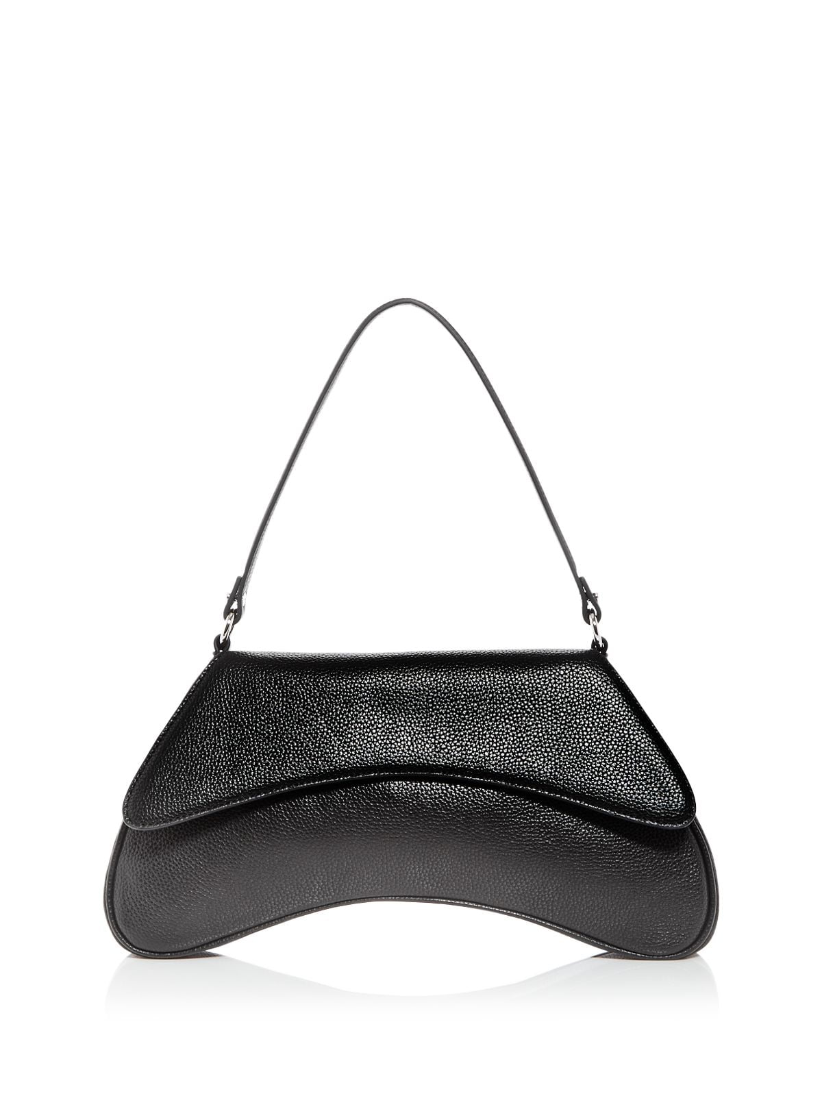 Women's Black Solid Single Strap Shoulder Bag