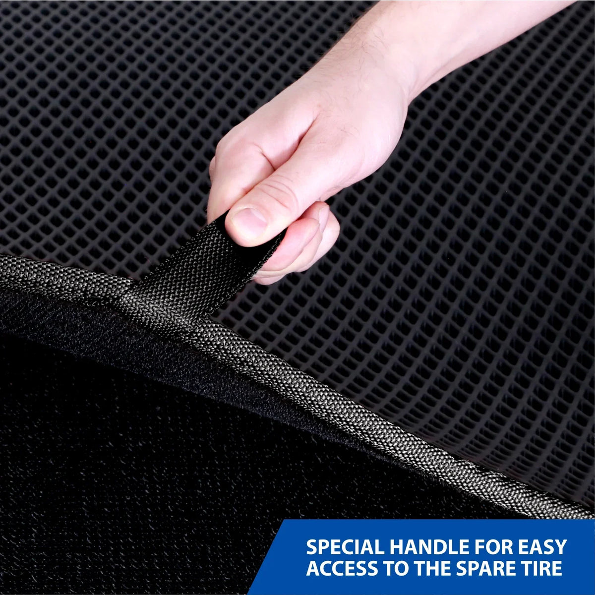 Goodyear Custom Fit Cargo Mat Liner for Toyota Camry 2018-2024 - Heavy Duty Trunk Liner, Diamond Shape, Luggage with Waterproof, Liquid & Dirt Trapping Technology - Anti-Slip Cargo Liner -