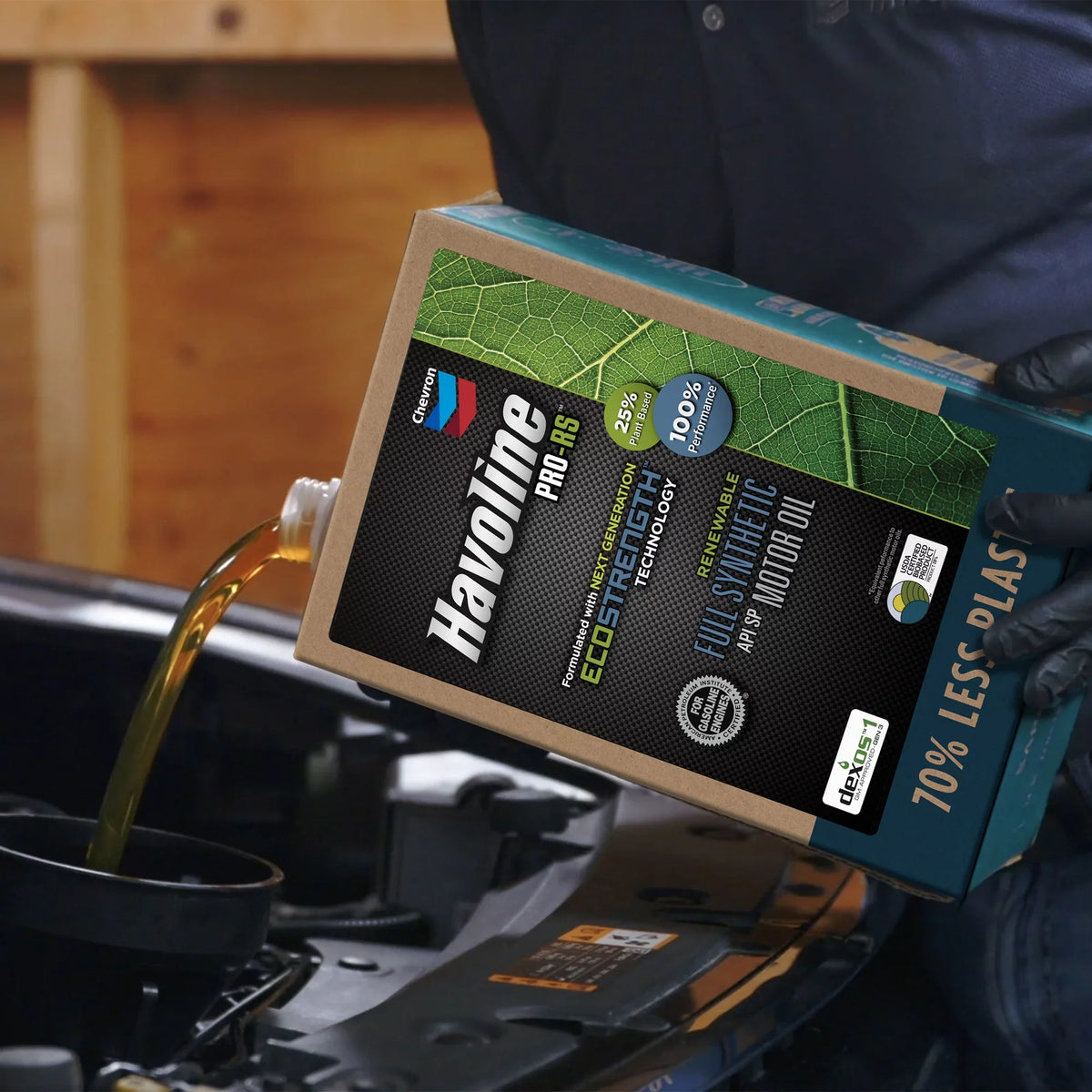 Havoline - Renewable Synthetic Motor Oil 5W-20, 6Q Smart Change Box