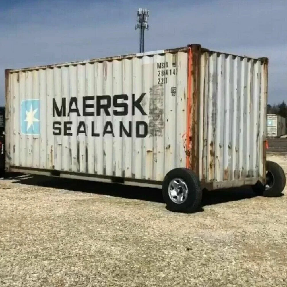 Container Nut  Wheels 6-Lug  Wheels Shipping Container Wheels + Trailer Tires + Shipping Container Jack Lug Combo, Made in , 5-Piece Bundle