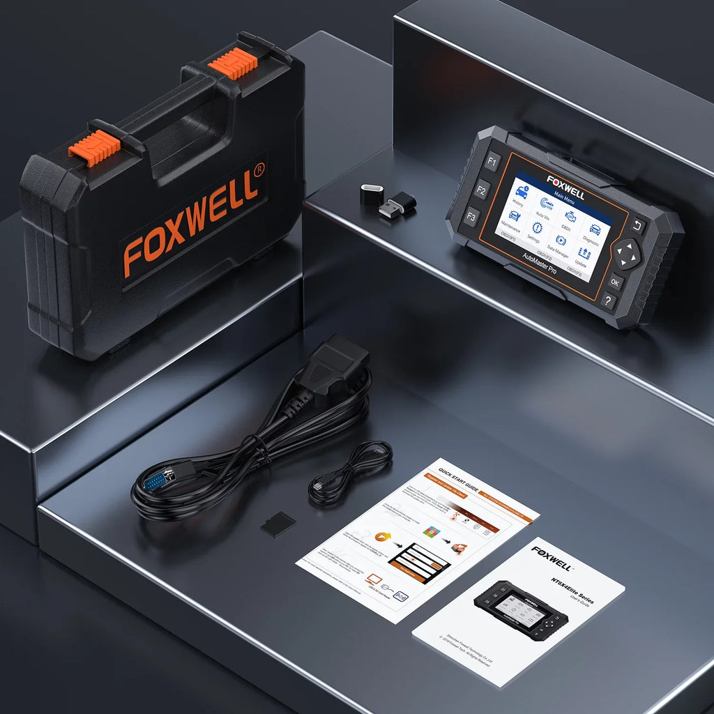 Foxwell  Elite  Scanner All System Scanner Automotive Diagnostic Scan Tool 8 Reset Injector Coding  Calibration  Bleeding Throttle Oil    Reset AutoVIN  Car Code Reader