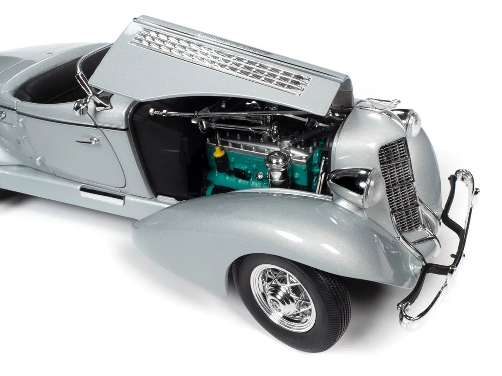 1935 Auburn 851 Speedster Haze Gray 1/18 Diecast Model Car by Auto World