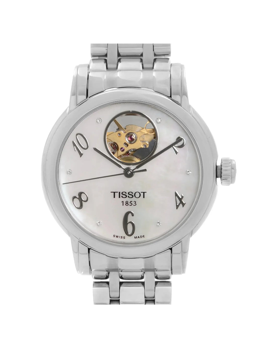 Pre-owned Tissot Lady Heart Automatic  Watch .207.11.116.00 (Like New)