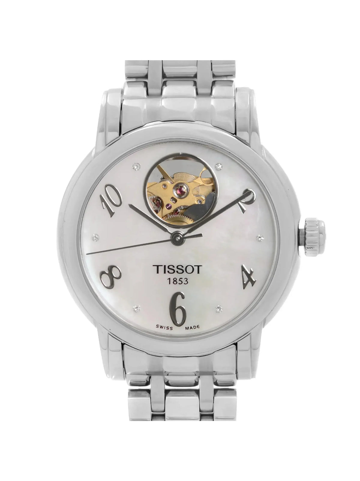Pre-owned Tissot Lady Heart Automatic  Watch .207.11.116.00 (Like New)