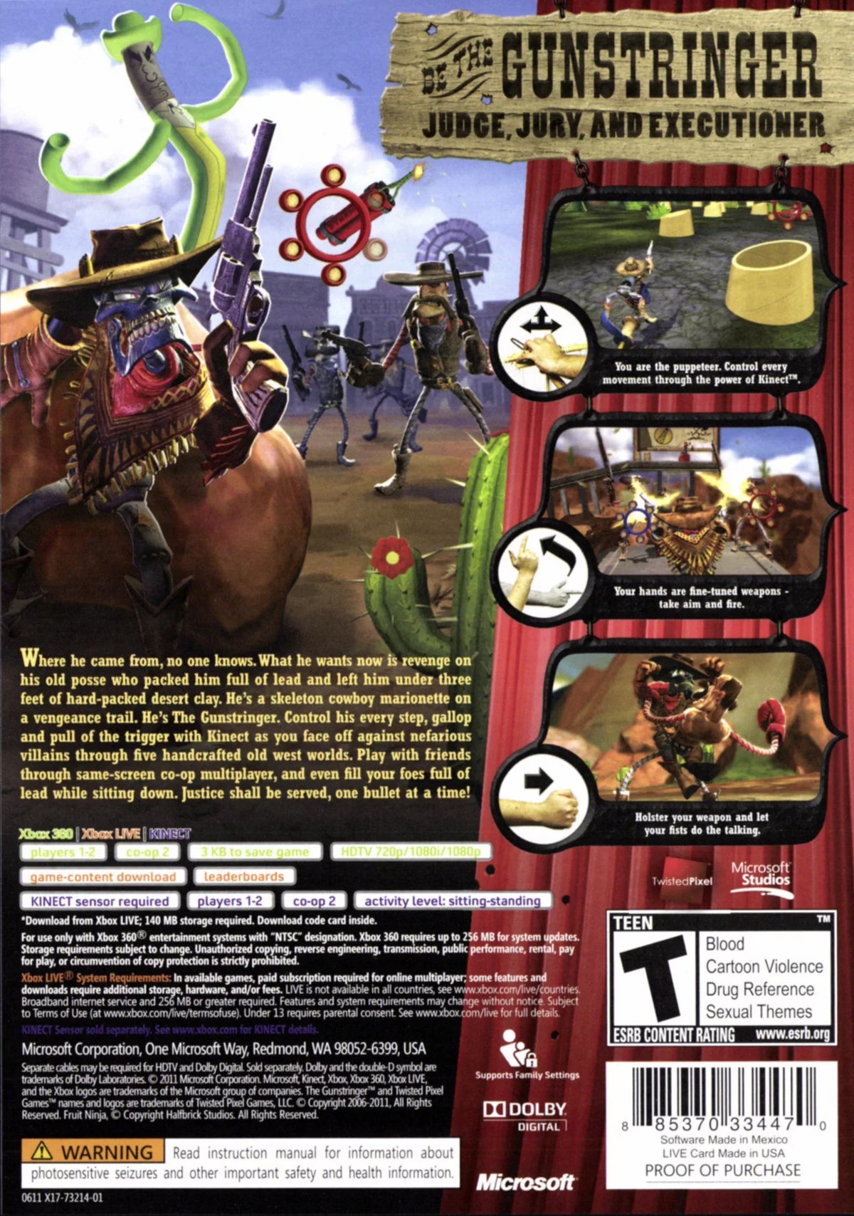 Gunstringer, Microsoft,  360, 885370334470