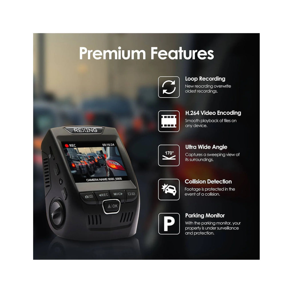 Single Channel 1080p Full  Dash Cam