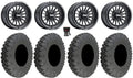 MetalFX Delta 15" Wheels Black 33" Race Tires Polaris   1000 /   / Ranger  900/1000
