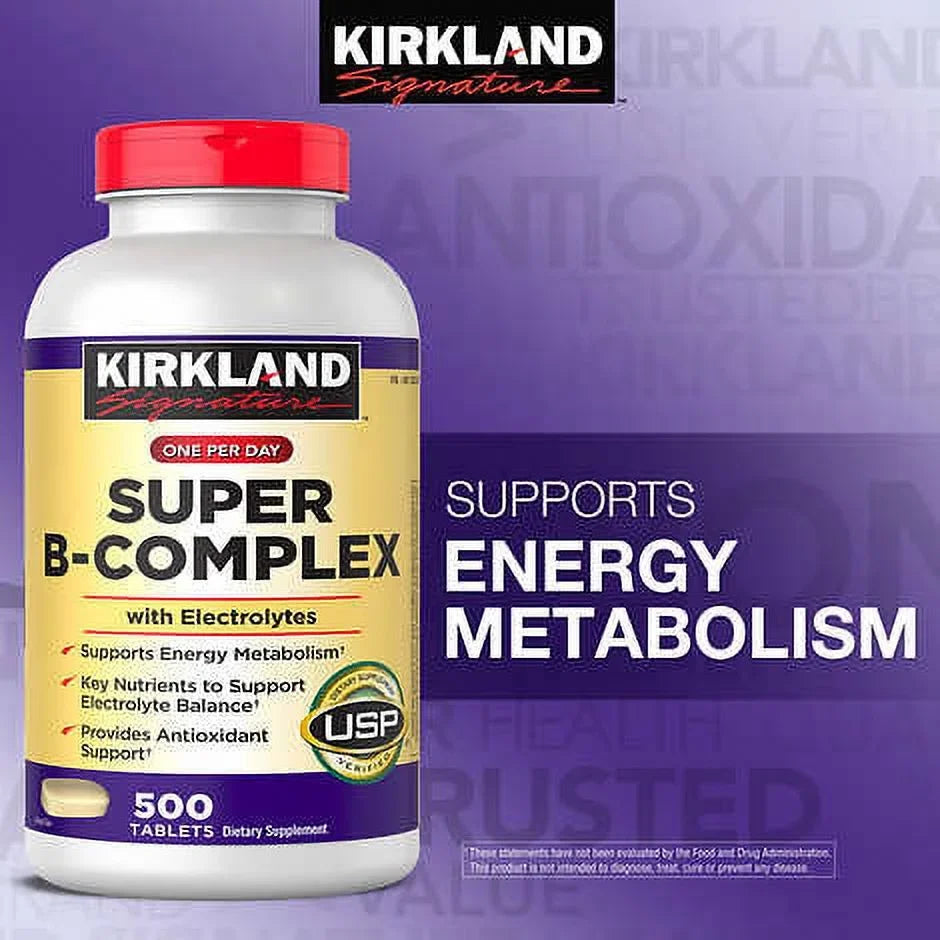Super -Complex, 500 Tablets   2 1000   Includes 8  Vitamins, Electrolytes and Vitamin