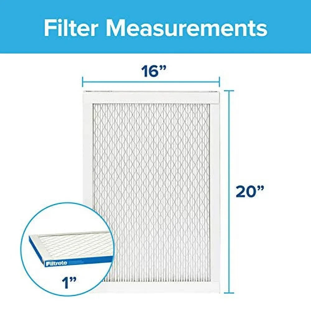 Filtrete 16x20x1,  Furnace Air Filter,  1900, Healthy Living Ultimate Allergen, 6-Pack (exact dimensions 15.69 x 19.69 x 0.78)