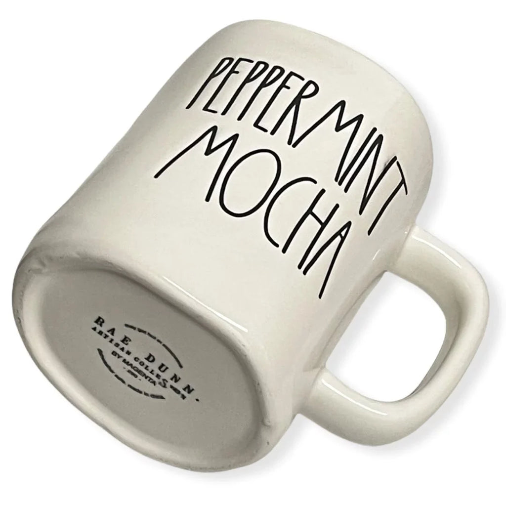 Rae Dunn   Red Interior Christmas Holiday Coffee Tea Mug