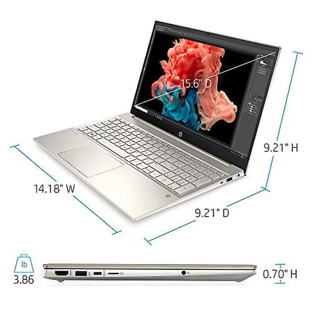 2022  Pavilion 15.6"  Touchscreen Laptop 11th Gen 4-Core Intel i7-1165G7 32GB  2TB NVMe  Iris Xe Graphics  Webcam WiFi-6 Bluetooth Backlit Keyboard Windows 10 Home w/ 32GB